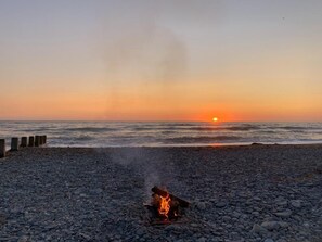 On the beach
