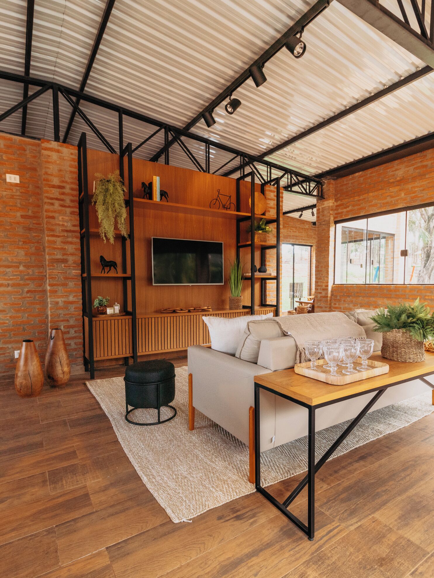 16-inch LCD TV with cable channels, table football, books