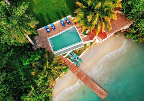 Award-winning villa with private beachfront and pool