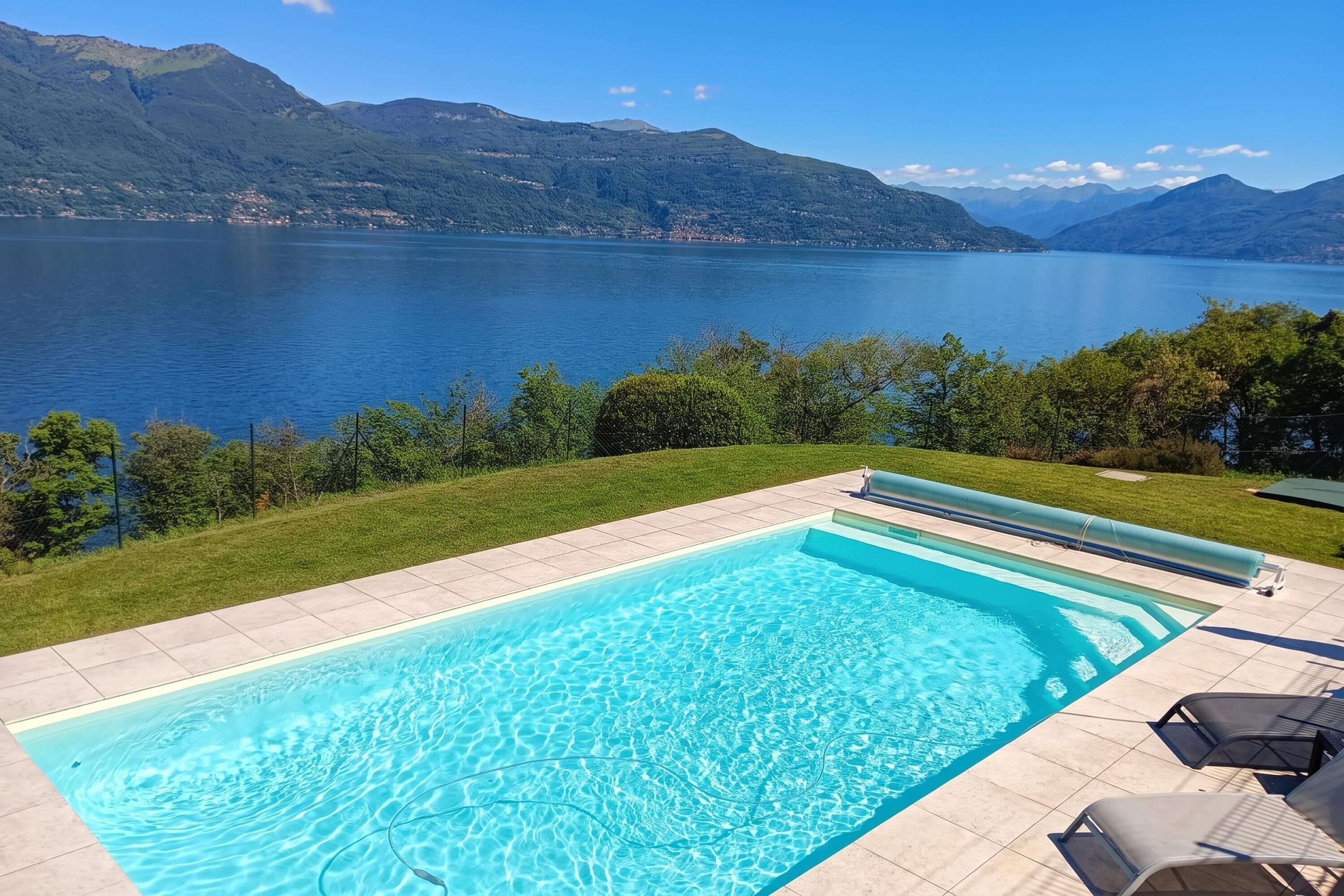Villa Familiale, 4 chambres, balcon, côté montagne (Casa Antonia: Lake Maggiore Villa) | Piscine