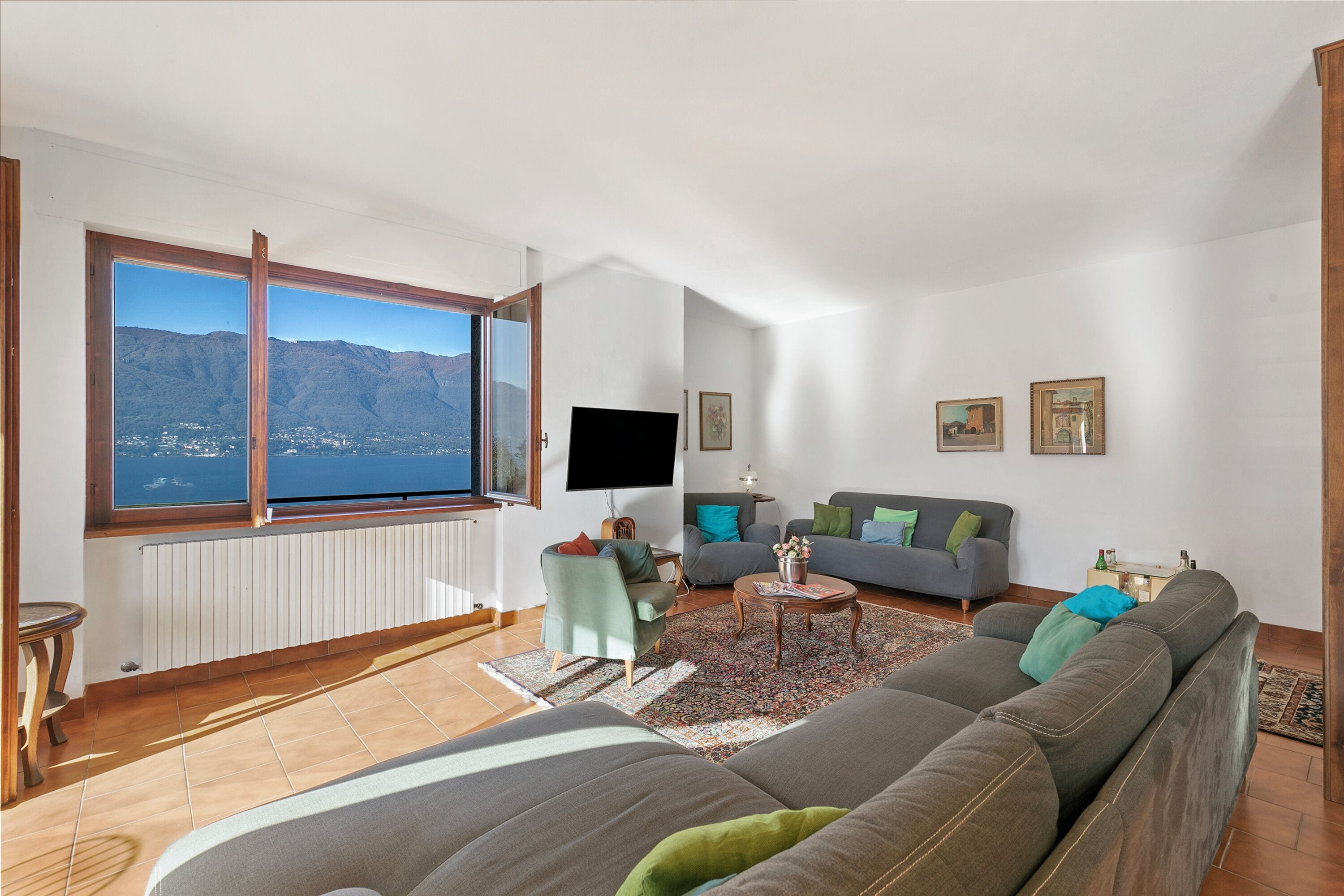 Family Villa, Multiple Bedrooms, Mountainside (Casa Antonia) | Living area | Flat-screen TV