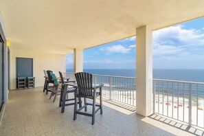 Deluxe Condo, 3 Bedrooms, Non Smoking, Beach View | Balcony - Windward Pointe 1506 (Orange Beach)