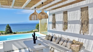 Family luxury suite with private pool and sea view | Terrace/patio - Natura Luxury Villas (Skopelos)