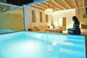 Family luxury suite with private pool and sea view | Terraza o patio