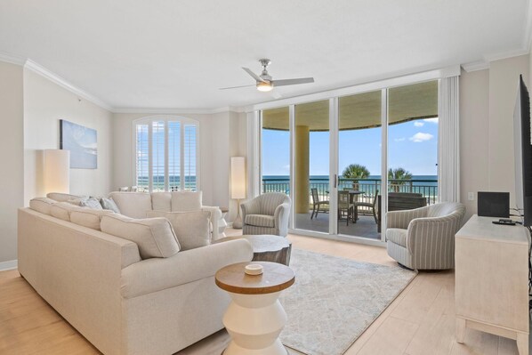 Condo, Multiple Beds (Beach Colony East 1B) | Living area | TV