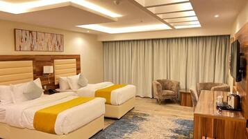 Habitación Deluxe con 2 camas individuales | Sábanas de algodón egipcio y ropa de cama de alta calidad