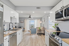 Private kitchen - A Little Shore Thing- 1 Bed Oceanfront Condo (Carolina Beach)