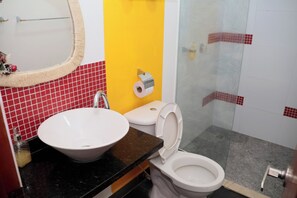 Towels, soap, toilet paper