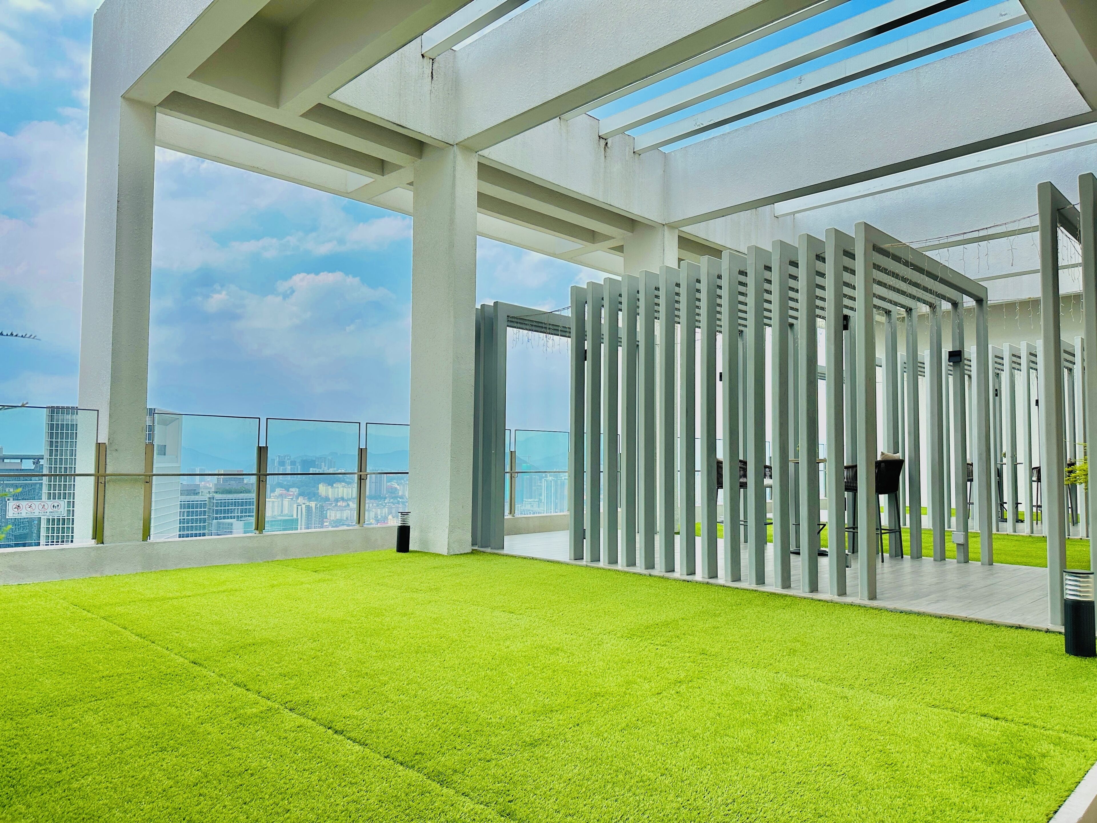 Udsigt fra overnatningsstedet