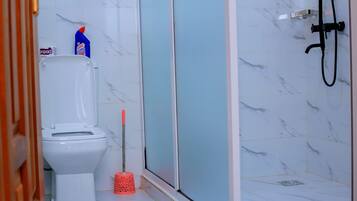 Towels, soap, toilet paper