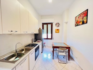 Fridge, oven, stovetop, dishwasher