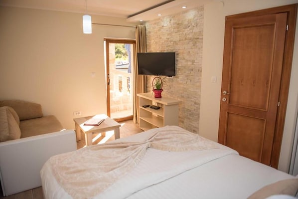 Apartment, 1 Bedroom, Balcony, Garden View | Room amenity - Ground Floor Apartment, Private Beach and Seaview (Tivat)