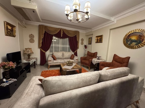 Spacious 3-bedroom apartment with AC, WiFi in Nasr City, Near Landmarks