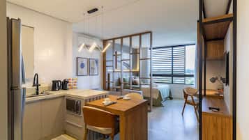 Perushuoneisto | 1 makuuhuone, ilmainen Wi-Fi, vuodevaatteet