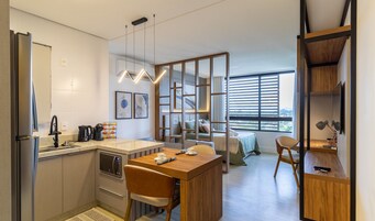 Appartamento Basic | 1 camera, Wi-Fi gratuito, lenzuola