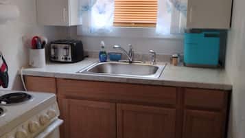 Microwave, oven, stovetop, cookware/dishes/utensils