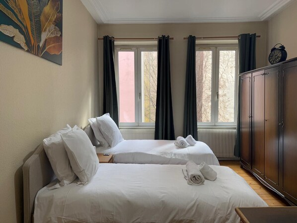2 Schlafzimmer, Bügeleisen/Bügelbrett, kostenloses WLAN, Bettwäsche