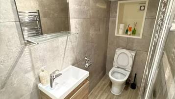 Towels, soap, toilet paper