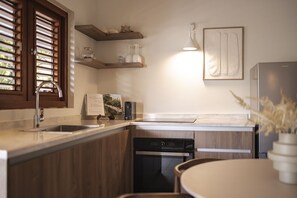 Fridge, oven, stovetop, dishwasher