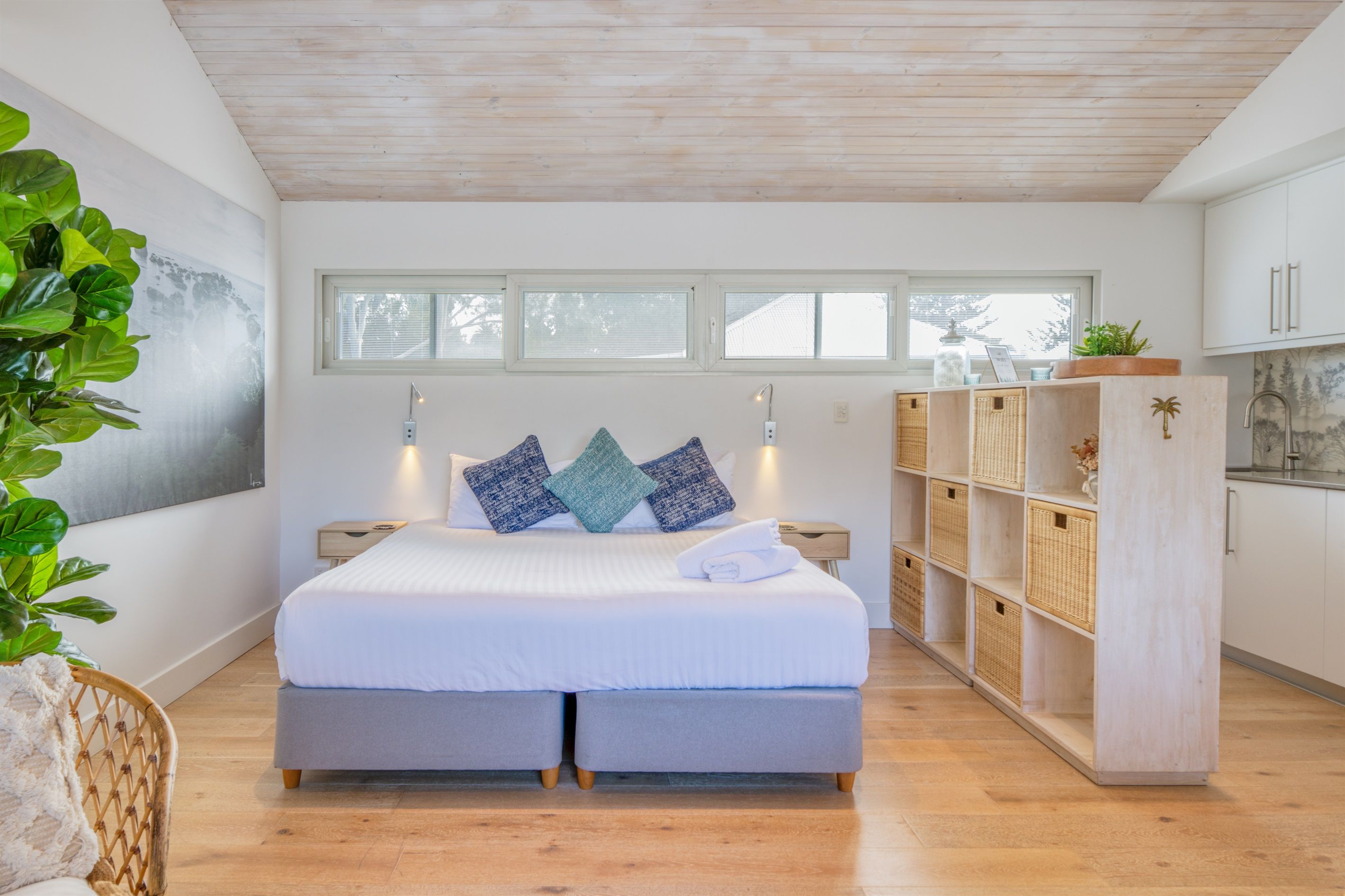 Spacious king-size bed for ultimate comfort