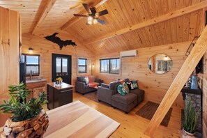 Smart-tv och eldstad