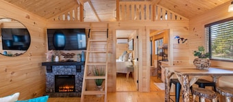 Lake Michigan Tiny Log Cabin - Fall Color Dates Available!