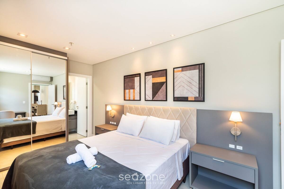 Apartamento básico | 2 quartos, Wi-Fi de cortesia, roupa de cama