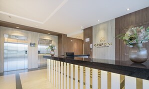 Lobby - MHF III Apts Variados a 280m da Praia em Itapema (Itapema)