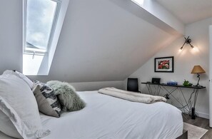2 bedrooms, iron/ironing board, travel crib, WiFi