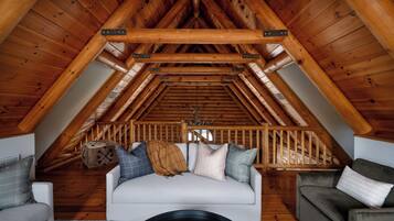 Smart TV, fireplace, table tennis, books