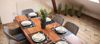 Charming half-timbered apartment with modern comfort, 110 sqm