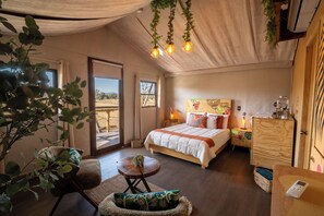 Deluxe Tent | In-room safe, laptop workspace, blackout curtains, free WiFi - Glamping Reino Animal (Teotihuacan)