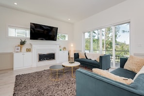 Smart TV, fireplace, offices