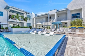 A heated pool