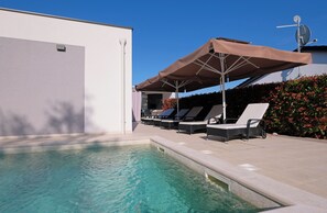 A heated pool