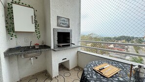 Property grounds - ⛱️ Apartment with air conditioning/barbecue 800 m from the Aquarium (Estufa I Ubatuba)