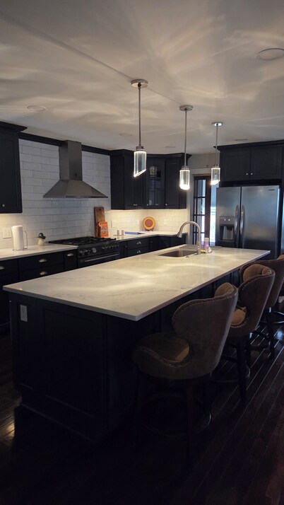 Open floor plan-historic Elmwood Village, Buffalo area-gated off-street parking