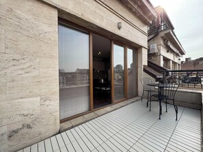 Premium Studio, City View | Terrace/patio - StayIn Sofia at A36-40 (Sofia)
