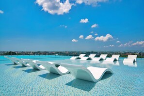 Pool auf dem Dach