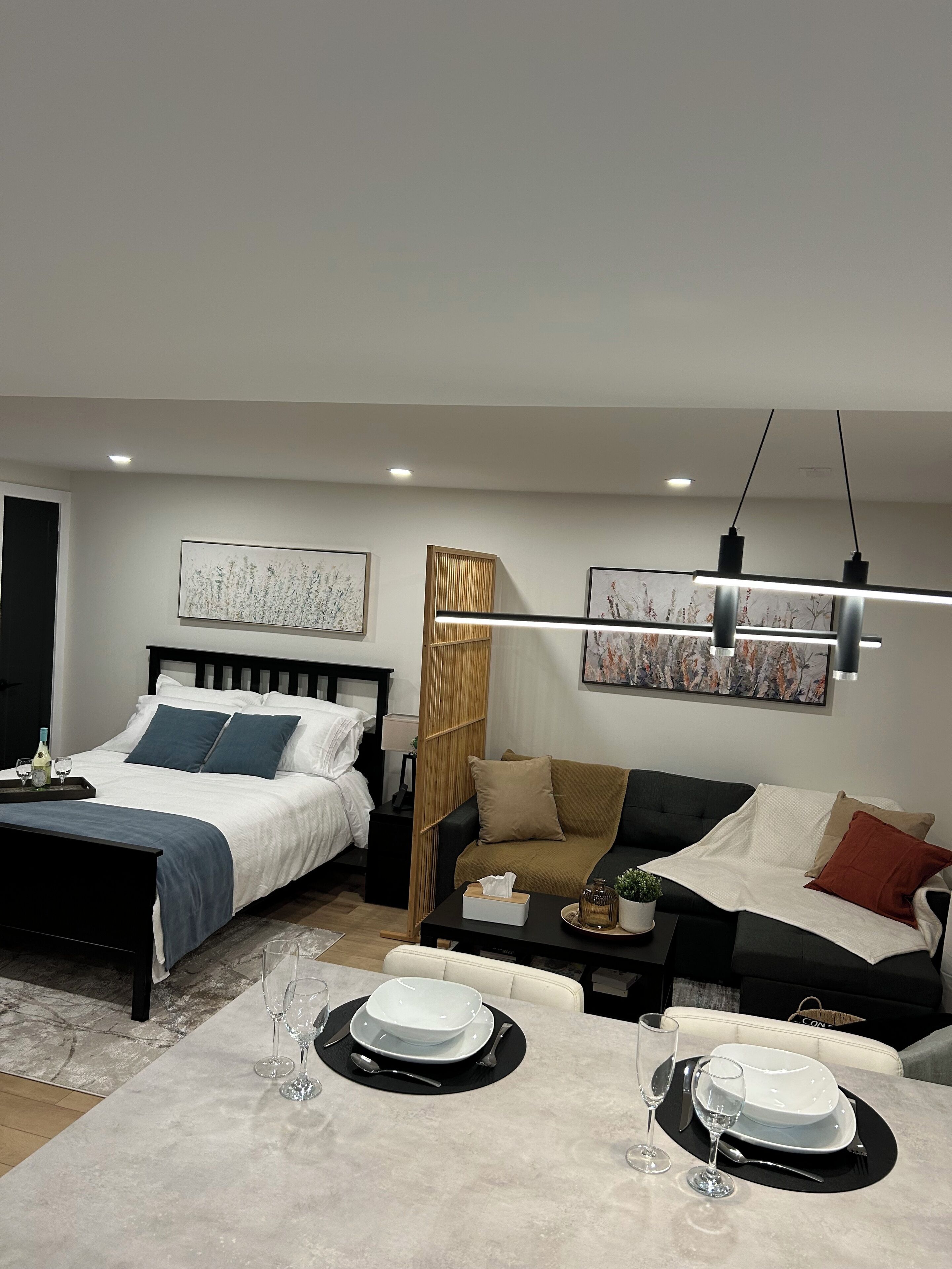 1 chambre, fer et planche à repasser, Wi-Fi, literie fournie