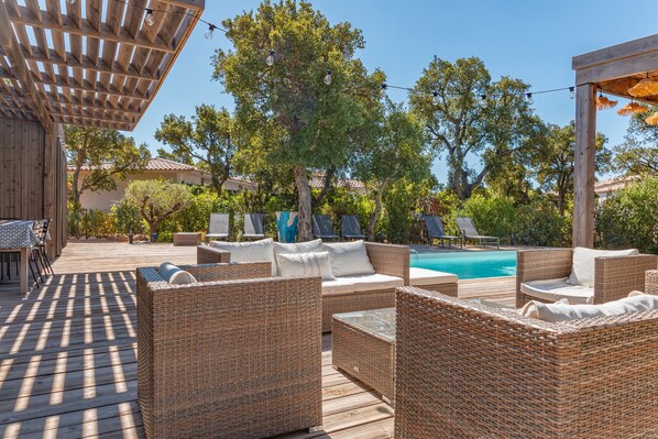 A heated pool