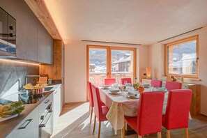 Kitchen and dining area