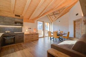 Kitchen and dining area