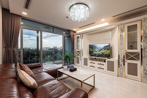 Living area - Vinhomes Central Park Apartment by Hava (Ho Chi Minh City)