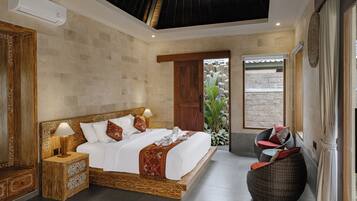 Villa, 1 slaapkamer, uitzicht op zwembad | Een minibar, gratis wifi, beddengoed