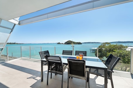 Deluxe Apartment, 3 Bedrooms, Balcony, Ocean View | Terrace/patio