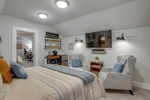 2 slaapkamers, een bureau, een strijkplank/strijkijzer, internet