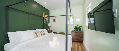 1 室のベッドルーム、アイロン / アイロン台、WiFi、ベッドシーツ