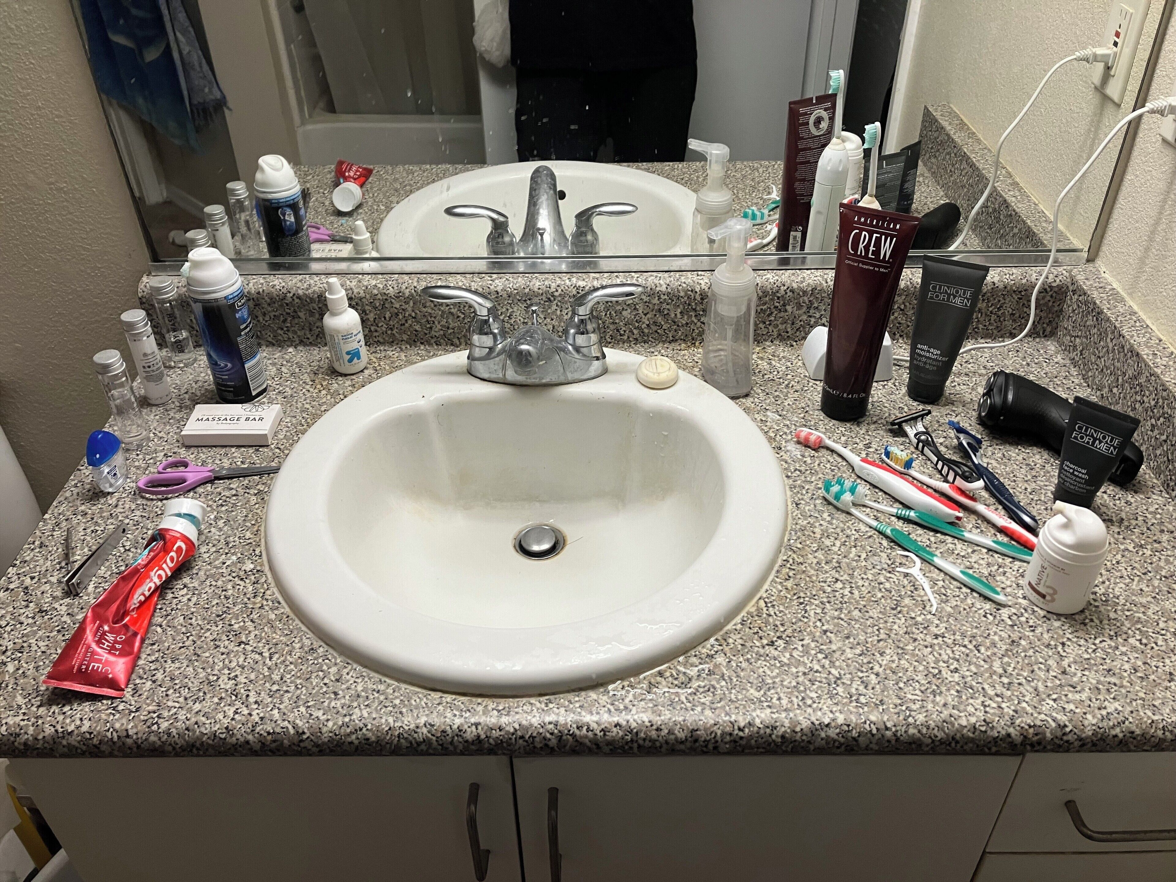 Towels, soap, toilet paper