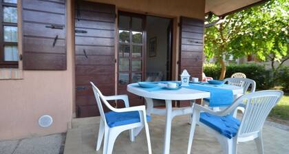 Stylish villa with communal garden